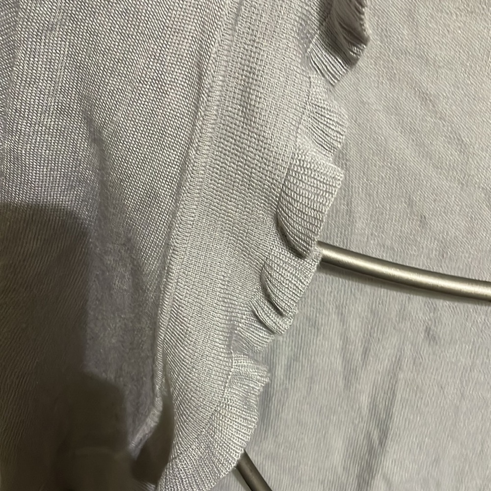 Worthington Grey Ruffle Cropped ‘Jacket’ - Picture 3 of 8